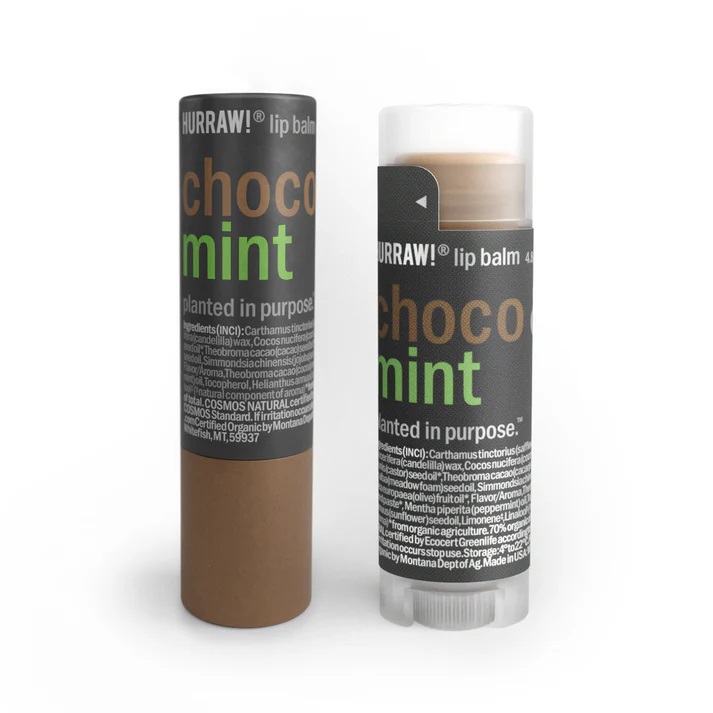 HURRAW Lippenpflegestift Choco & Mint 4,8g