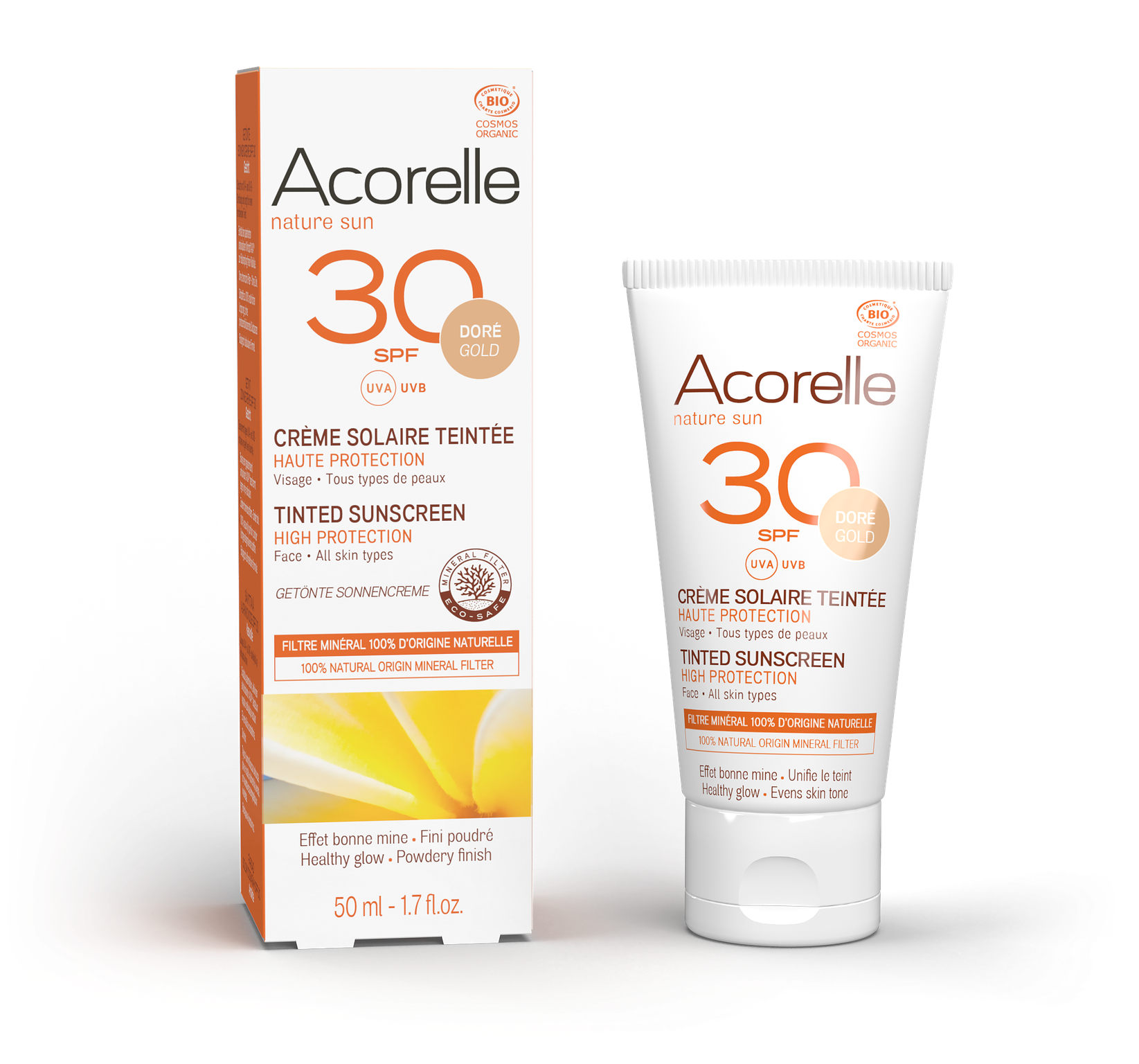 ACORELLE Sun Sonnencreme getönt GOLD LSF30,50 ml**