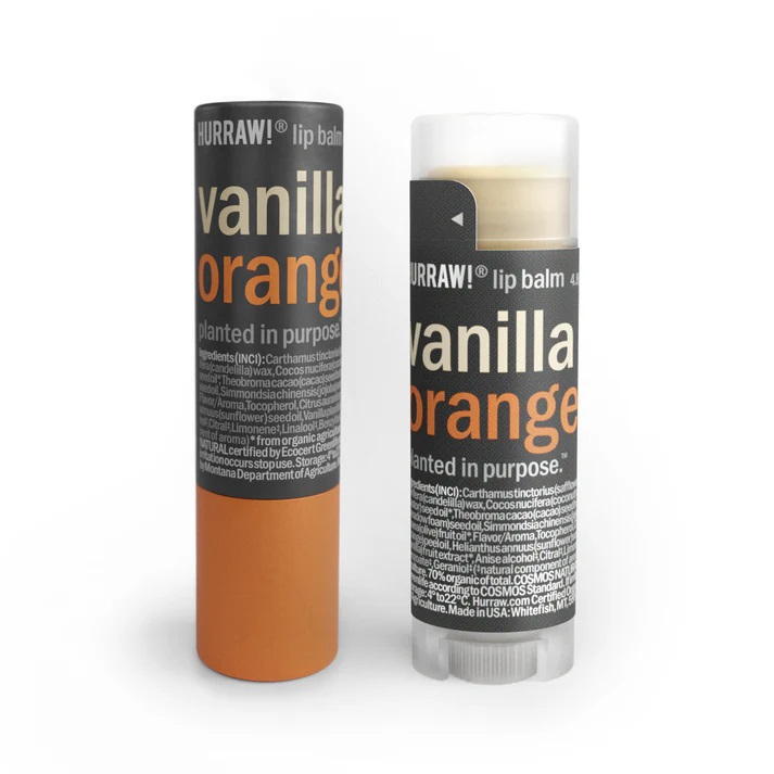 HURRAW Lippenpflegestift  Vanilla & Orange 4,8g