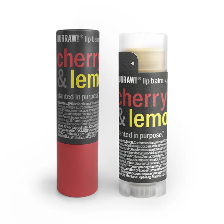 HURRAW Lippenpflegestift Cherry & Lemon 4,8g