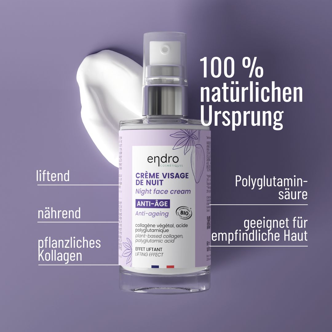 ENDRO Gesichtscreme für die Nacht, Anti-Ageing 50ml